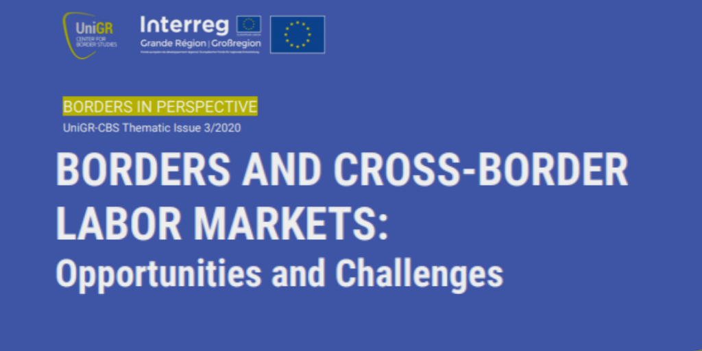 Nouvelle parution UniGR-CBS: Cahier thématique sur les marchés du travail transfrontaliers