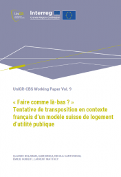 UniGR-CBS Working Paper Vol. 9