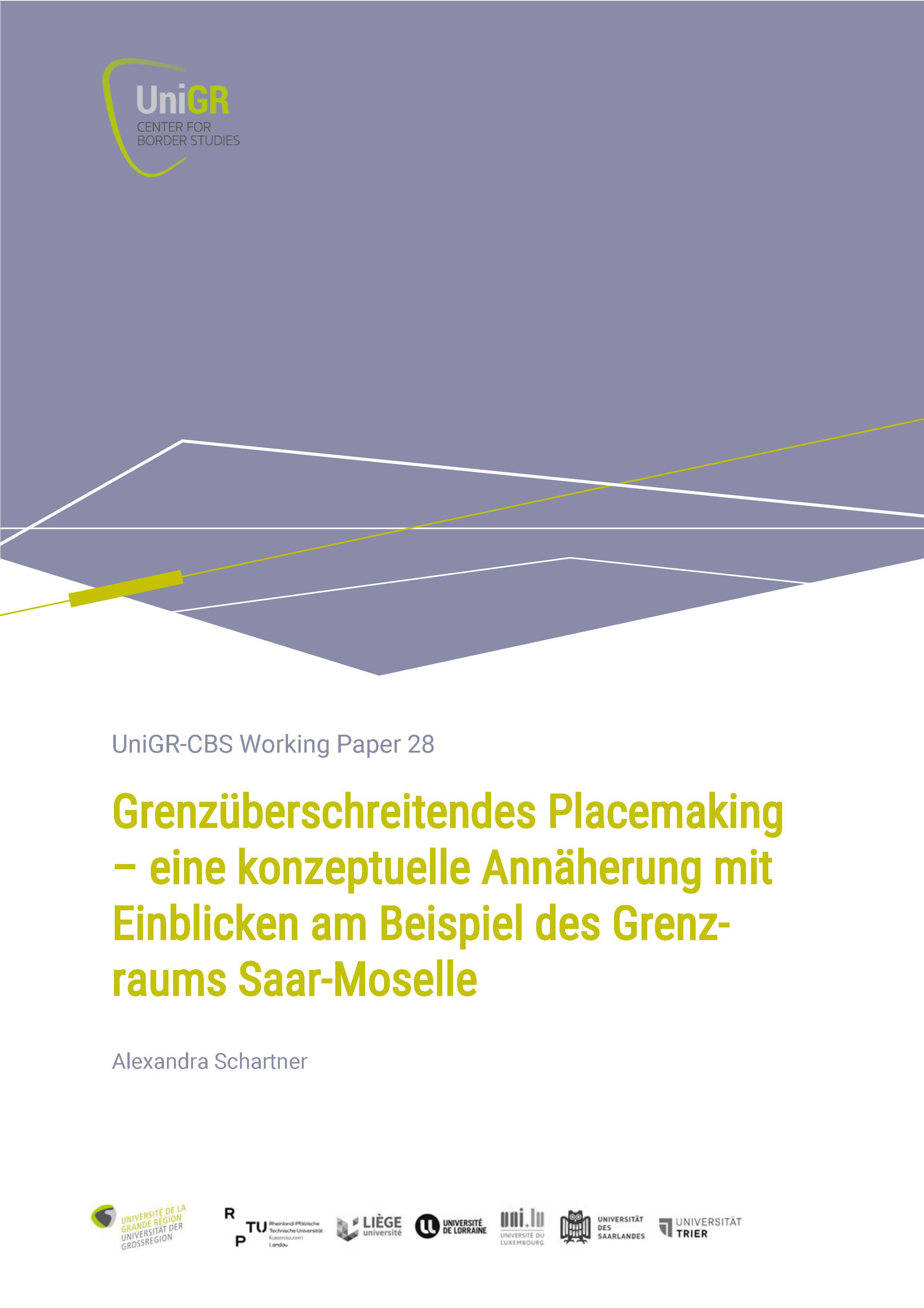 Nouveau Working Paper UniGR-CBS : Grenzüberschreitendes Placemaking
