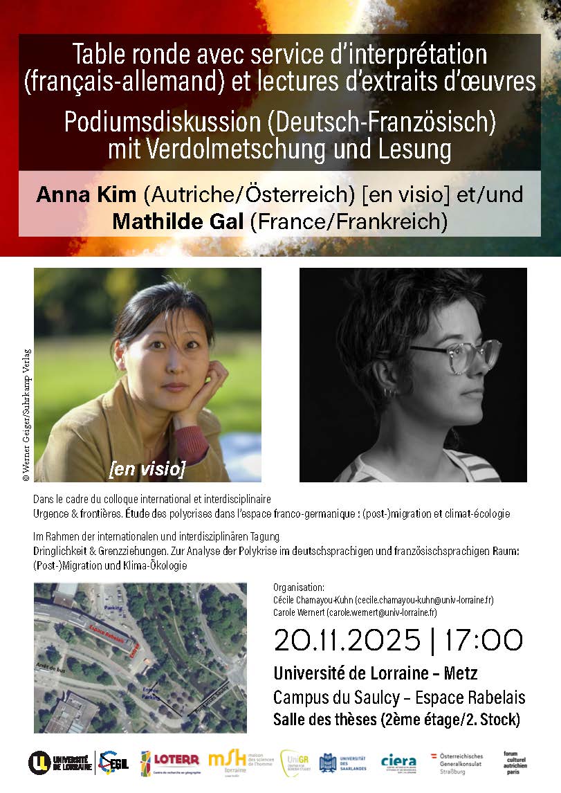 Table ronde et lectures d’extraits d’oeuvres